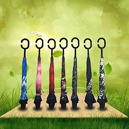 0233 Travel Windproof Umbrella (Reverse Umbrella, rendom design)