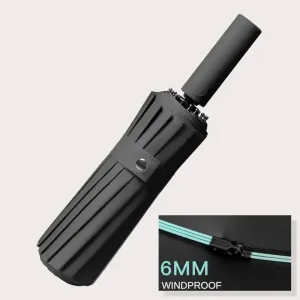 80-Bone Reinforced Windproof Automatic Folding Umbrella – Large Waterproof UV Sunshade for Men & Women