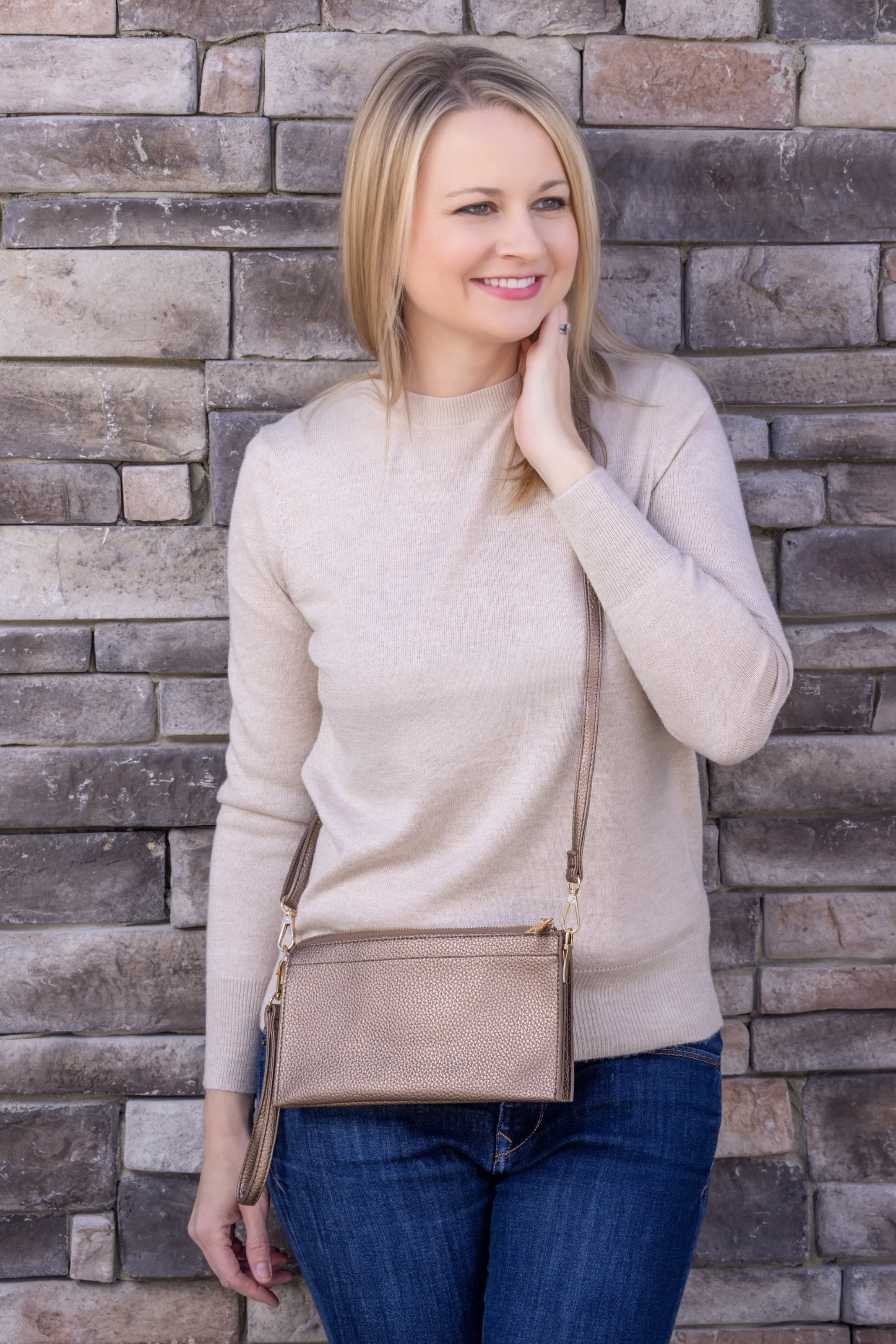 Abby 3-in-1 Handbag - Bronze