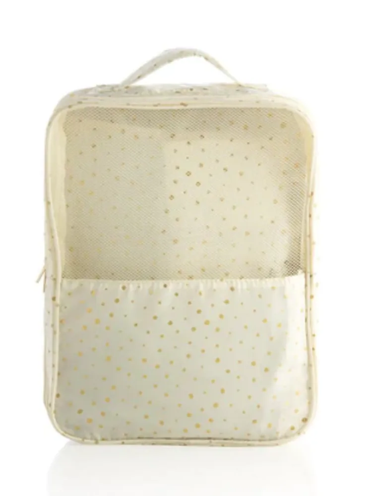 Alba Travel Shoe Bag - Ivory