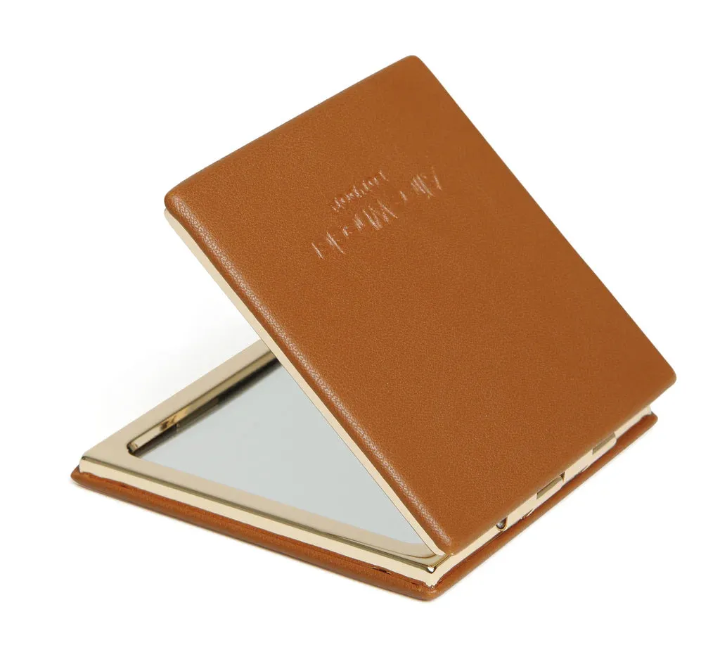 Alice Wheeler Vienna Compact Mirror Tan