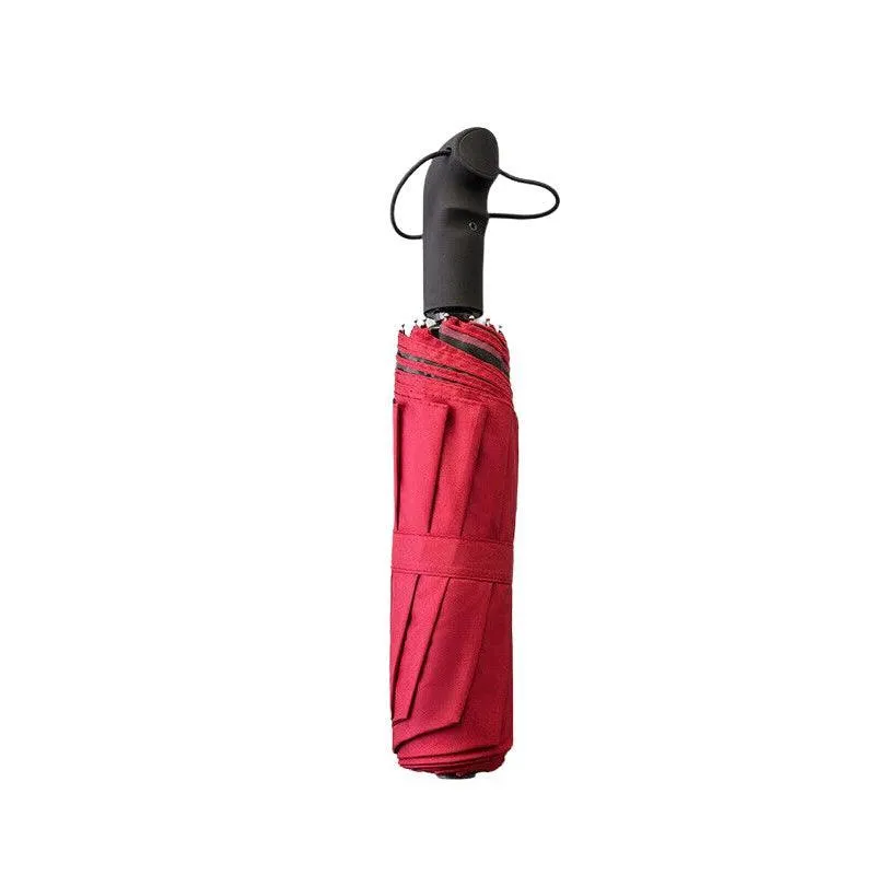 Automatic Umbrella Auto Open Close Compact Folding Anti Rain Windproof 10Ribs Au