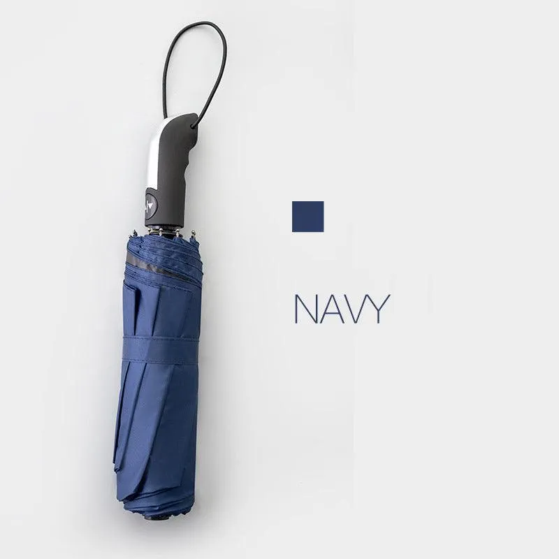 Automatic Umbrella Auto Open Close Compact Folding Anti Rain Windproof 10Ribs Au