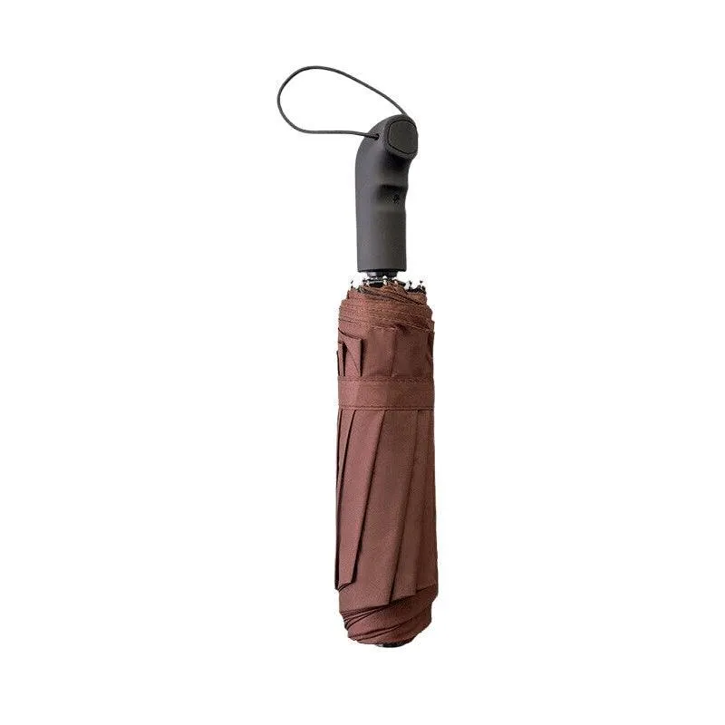Automatic Umbrella Auto Open Close Compact Folding Anti Rain Windproof 10Ribs Au