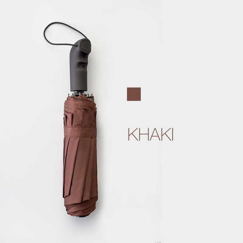 Automatic Umbrella Auto Open Close Compact Folding Anti Rain Windproof 10Ribs Au