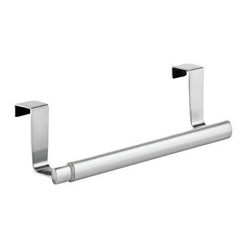 Binovery Adjustable, Expandable Kitchen Over Cabinet Towel Bar - Hang on Inside or Outside of Doors, Storage for Hand, Dish, Tea Towels