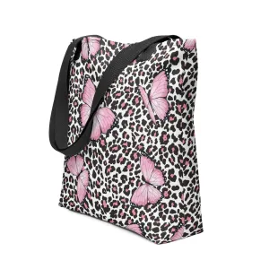 Butterfly Leopard Tote bag