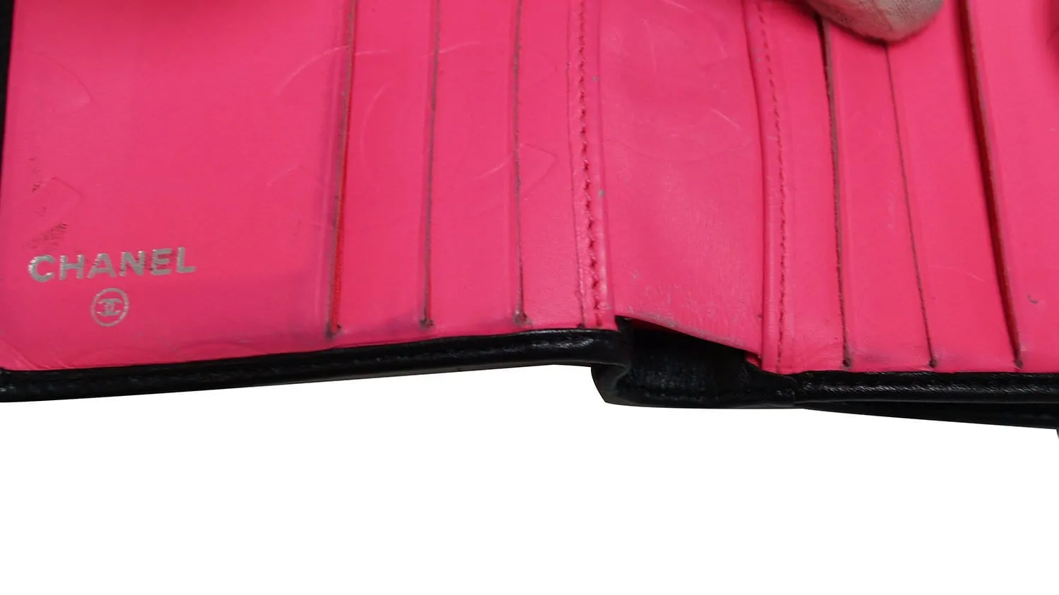 CHANEL Black Quilted Ligne Cambon Bifold Compact Wallet - Sale
