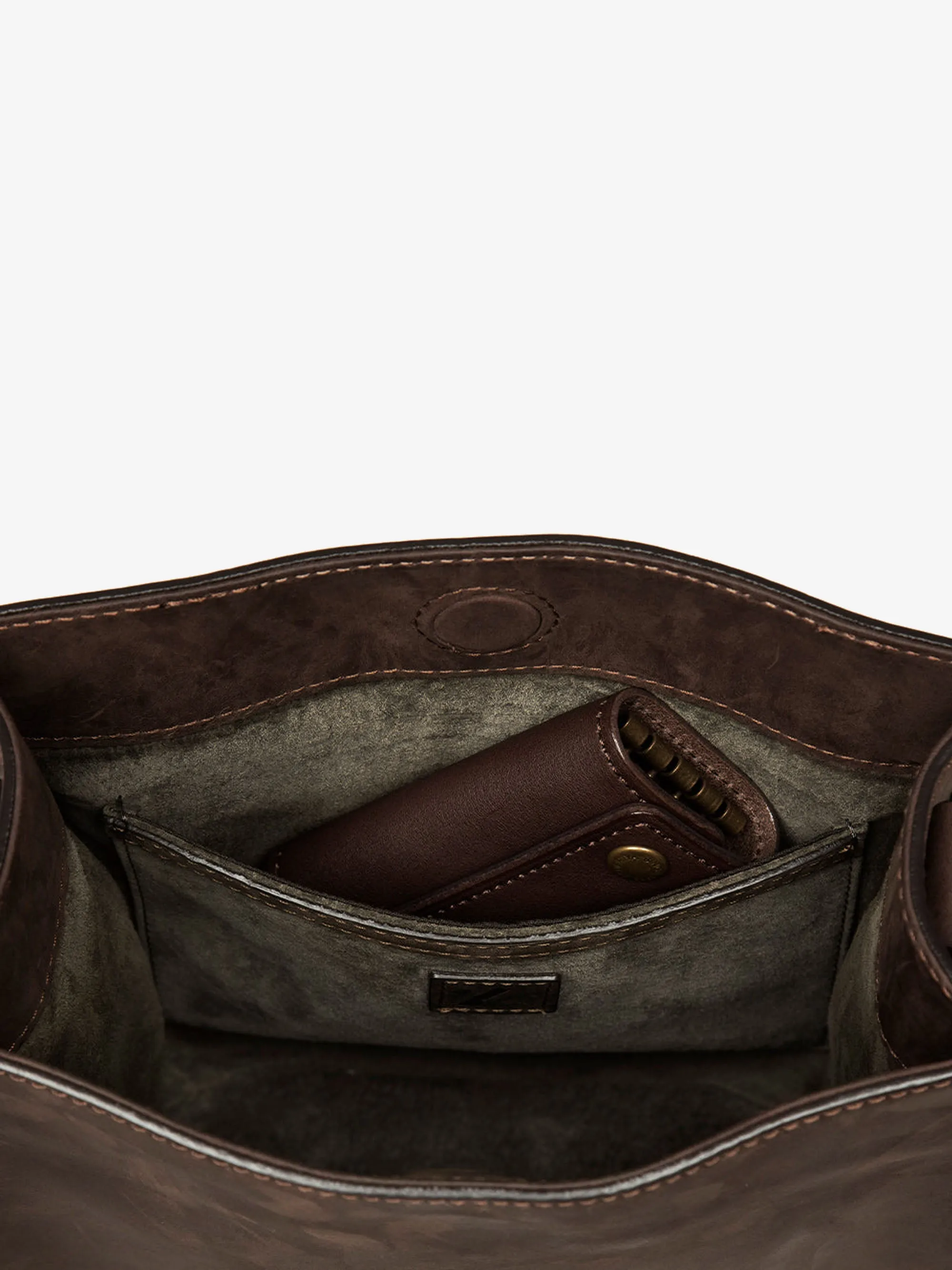 Dark Brown Original Nume Vase Shoulder Bag