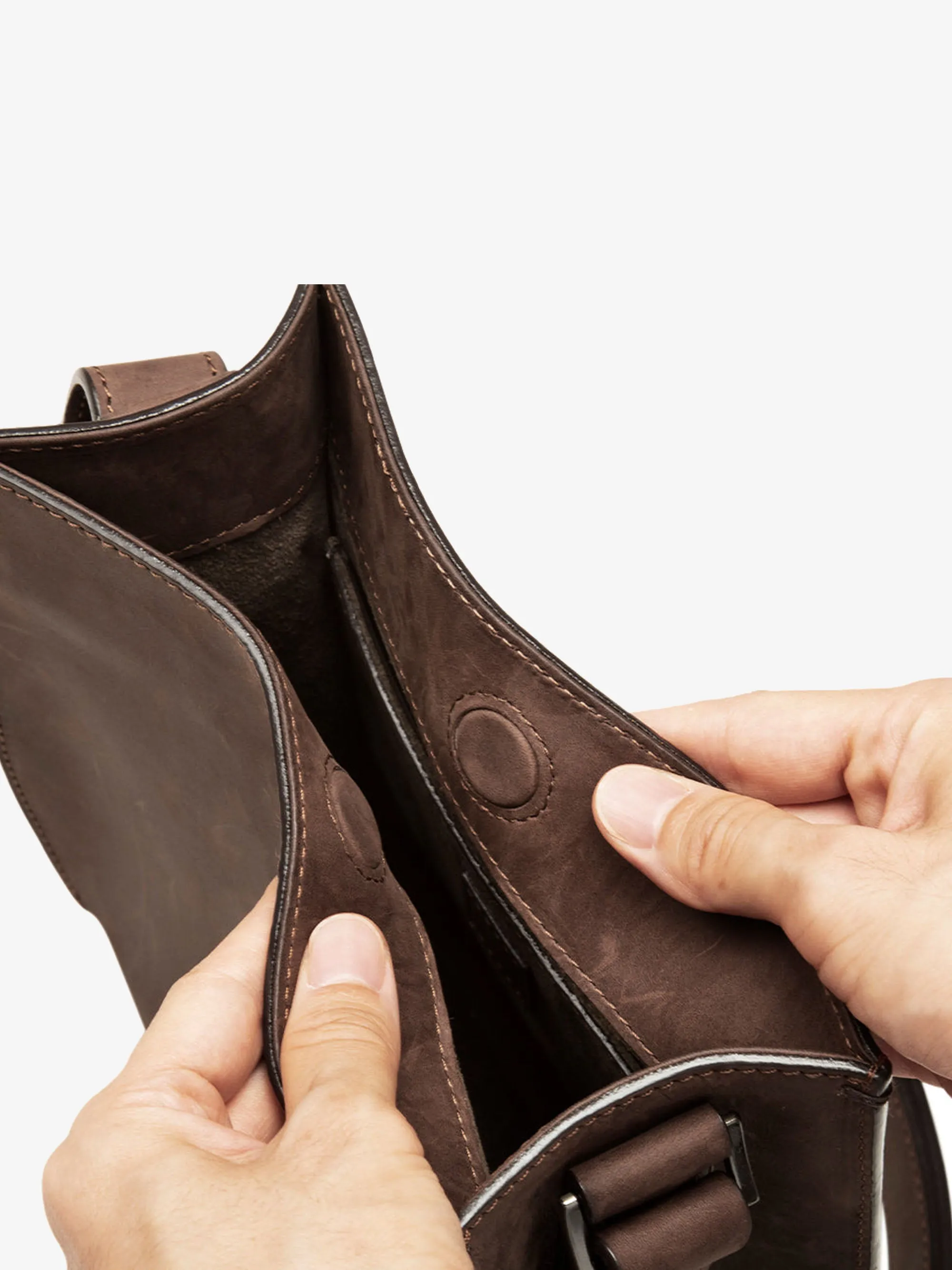 Dark Brown Original Nume Vase Shoulder Bag