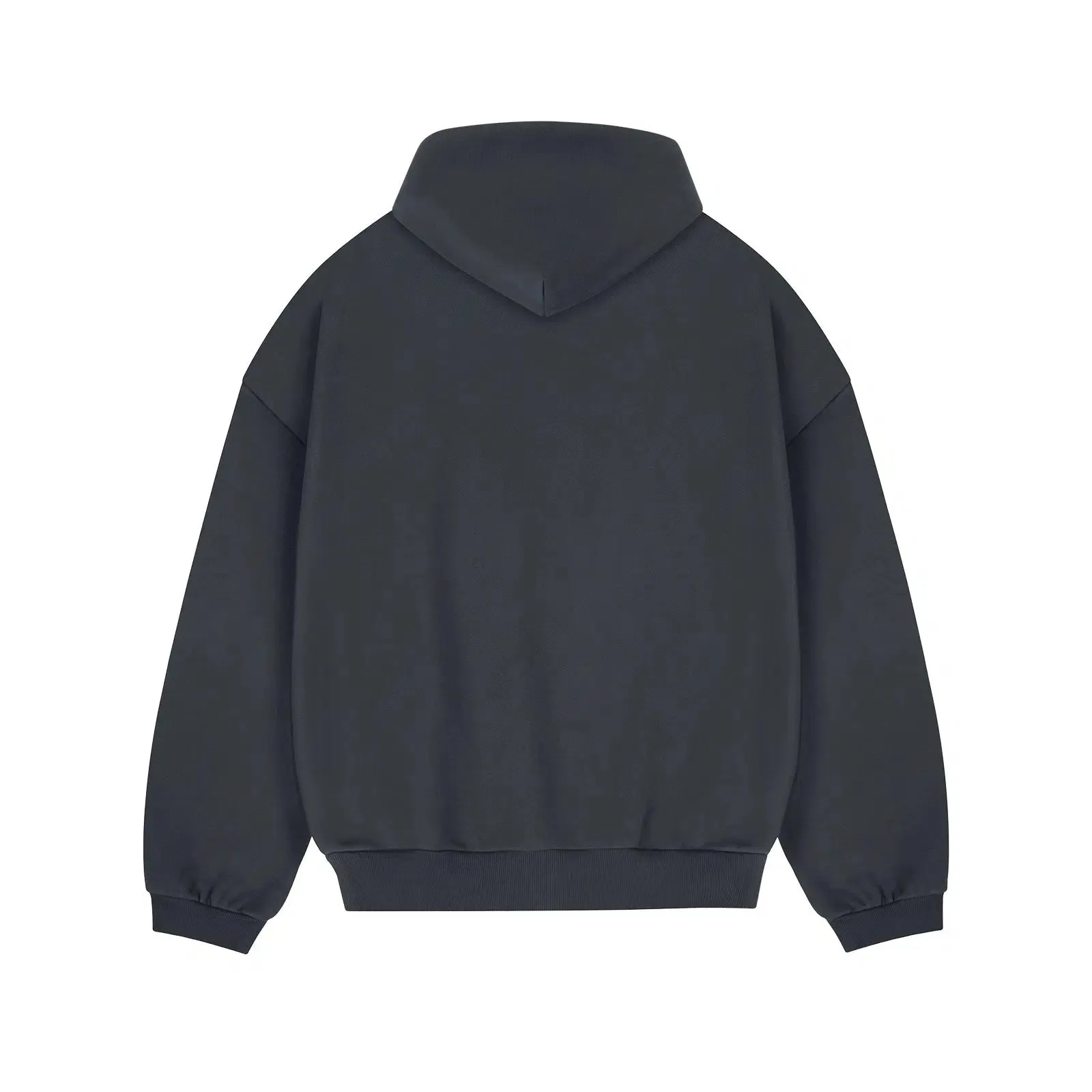 Drop Shoulder Velvet Hoodie Pullover