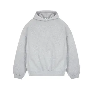 Drop Shoulder Velvet Hoodie Pullover