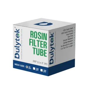 Dulytek® Premium Nylon Rosin Filter Tube, 2" x 200" Roll, Various Micron Mesh Sizes Available