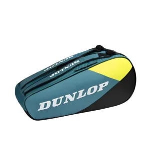 Dunlop SX Club 6 Racket Badminton Bag - Teal / Black / Yellow