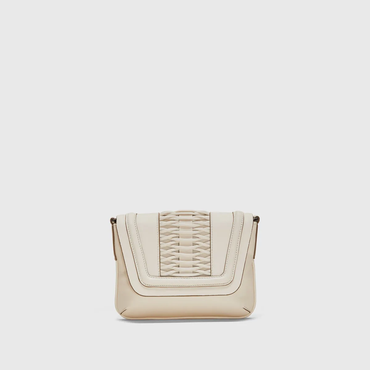 Fabiana braided lamb clutch