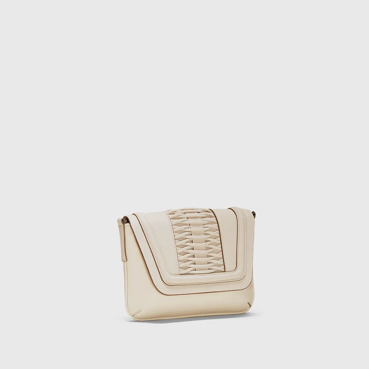 Fabiana braided lamb clutch