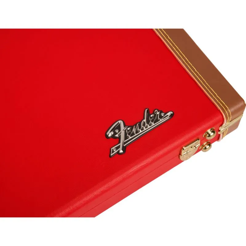 Fender Classic Series Wood Case Strat/Tele, Fiesta Red