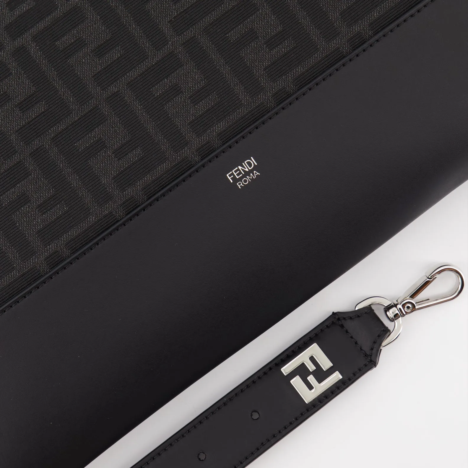 FF Canvas and Leather Pouch