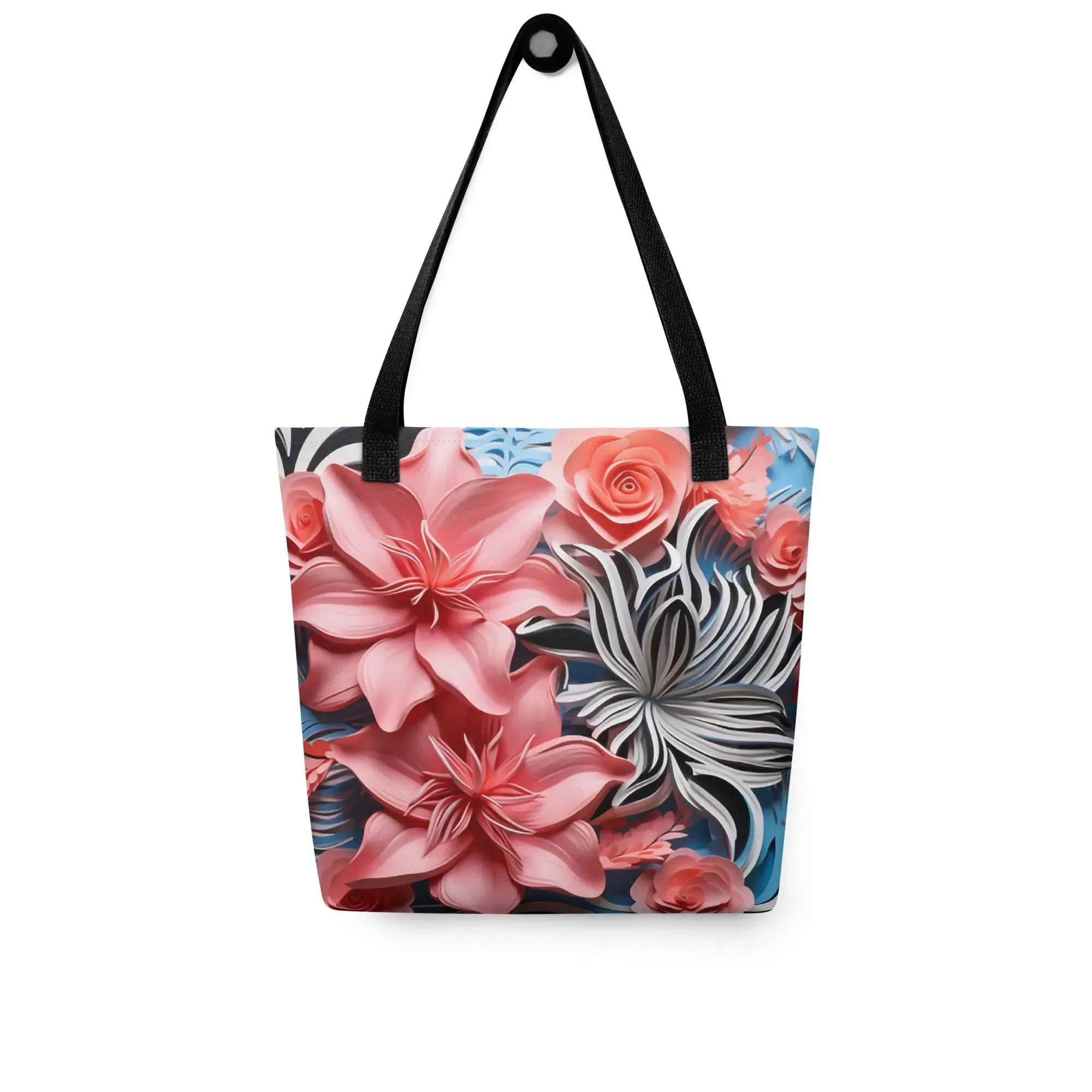 Floral Zebra Tote bag