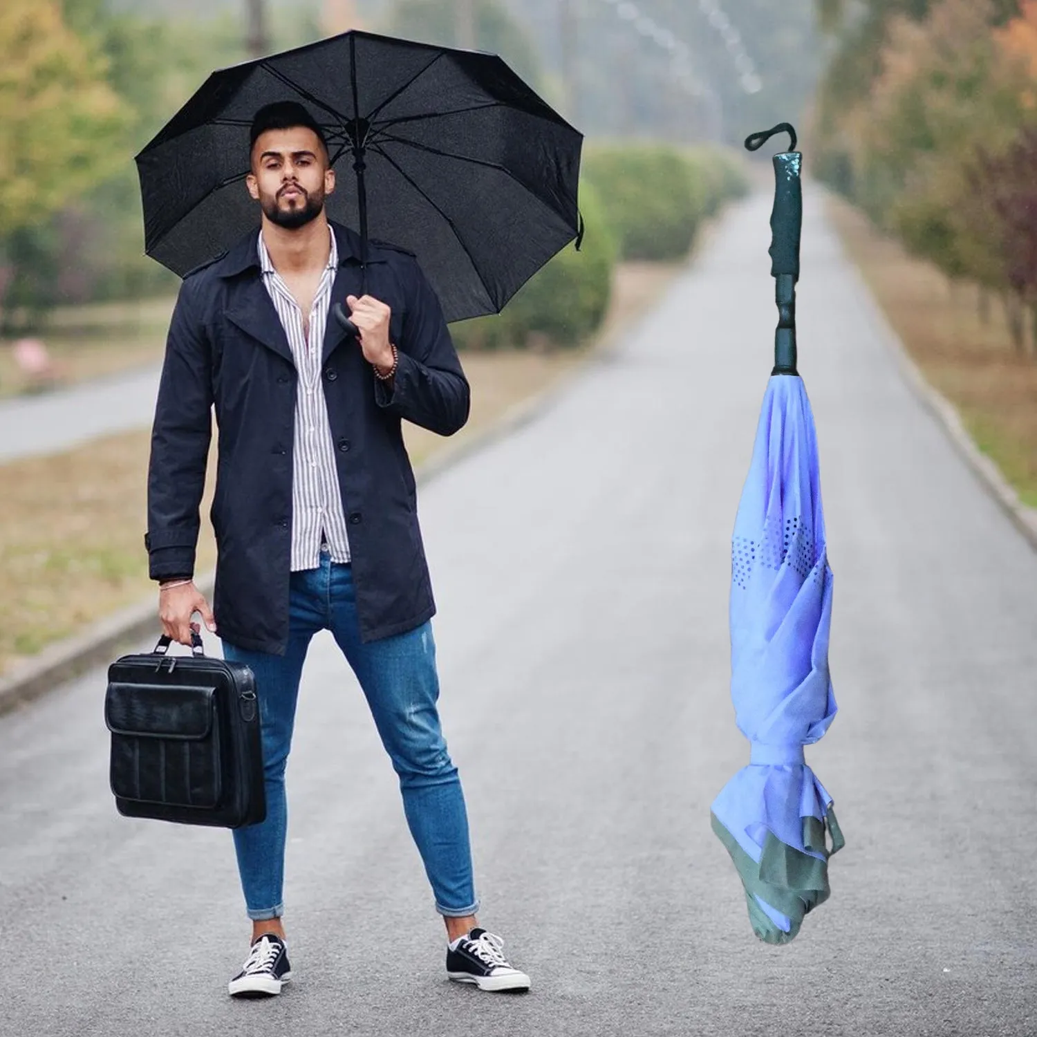 Folding (1 pc) Folding Umbrella In-demand product Best seller Umbrella Compact Umbrella Travel Umbrella Windproof Unique Reverse