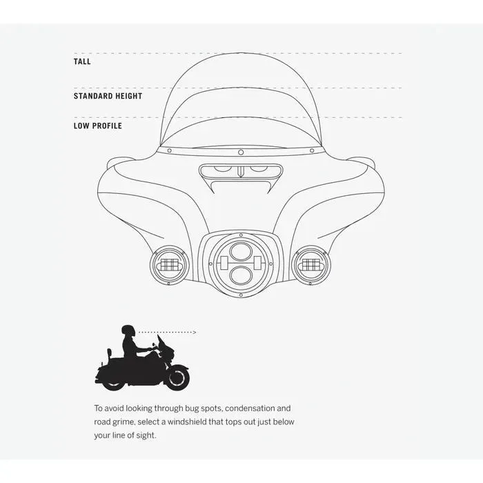 Harley-Davidson® Batwing Fairing 5 in. Wind Deflector
