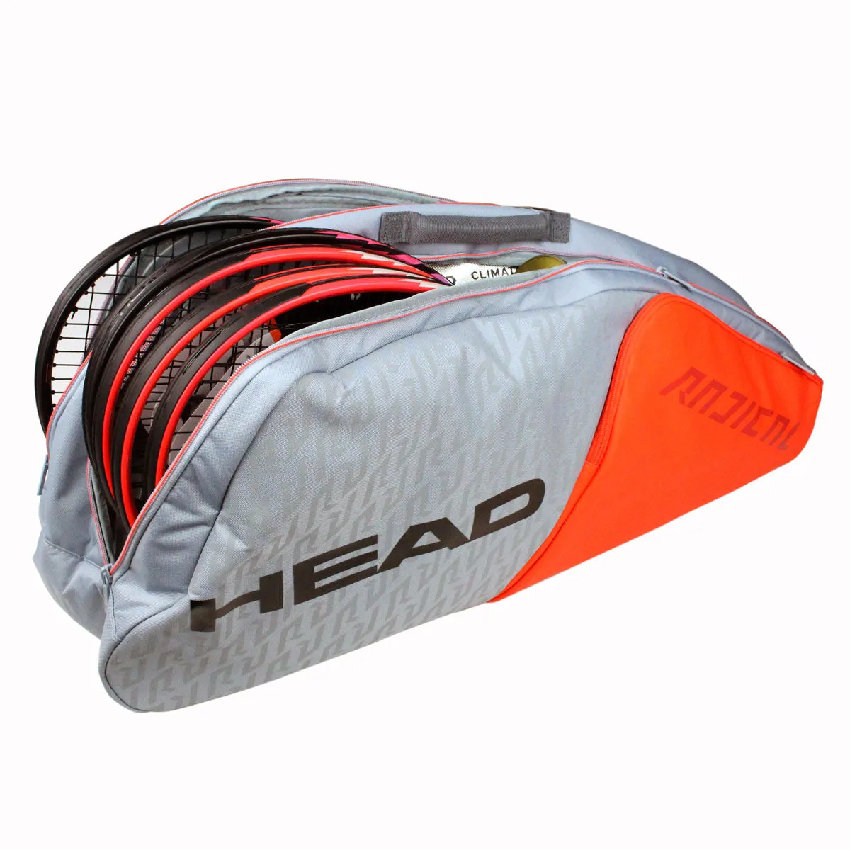 Head Radical Combi 6 Pack Racquet Bag (Grey/Orange)