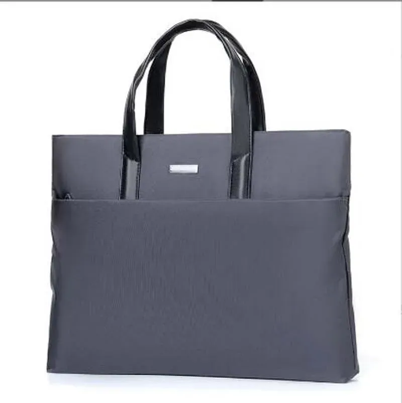 Hot Sale 2025 New Fashion Men Waterproof Nylon Briefcase Large Capacity Handbag Business Bag Casual Light Laptop Bag Totes