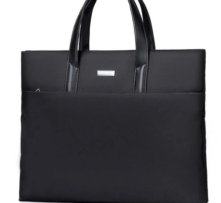 Hot Sale 2025 New Fashion Men Waterproof Nylon Briefcase Large Capacity Handbag Business Bag Casual Light Laptop Bag Totes