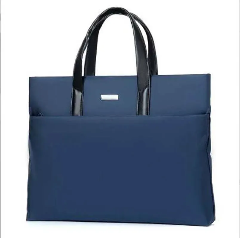 Hot Sale 2025 New Fashion Men Waterproof Nylon Briefcase Large Capacity Handbag Business Bag Casual Light Laptop Bag Totes
