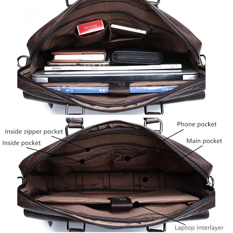 Jeep Buluo Leather Briefcase II