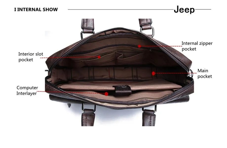 Jeep Buluo Leather Briefcase II