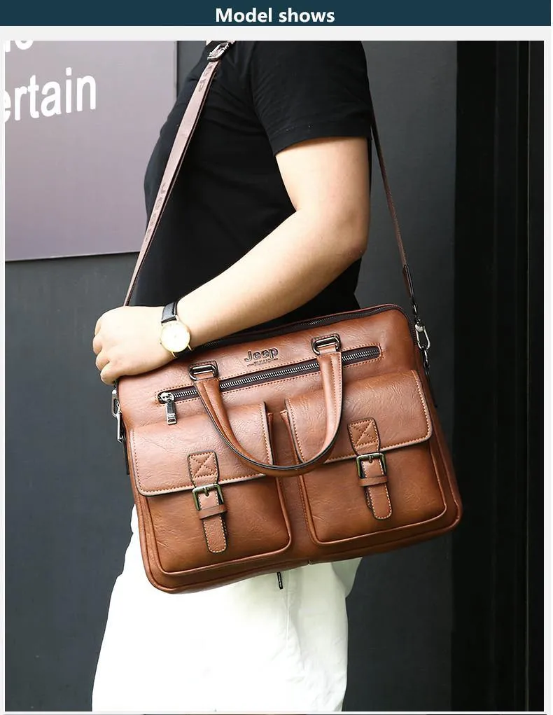Jeep Buluo Leather Briefcase IV