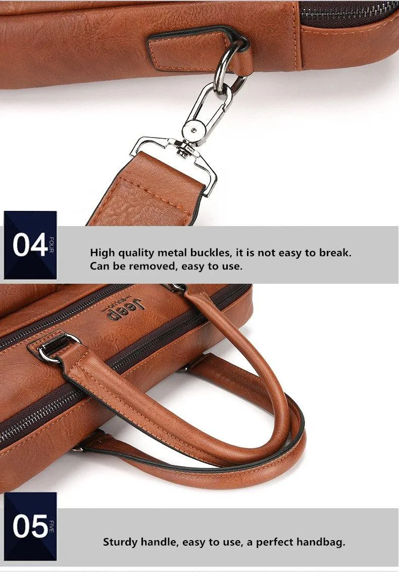 Jeep Buluo Leather Briefcase IV