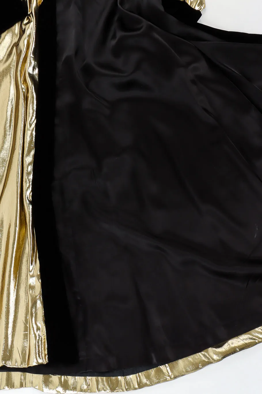 Lamé & Velvet Duster Overcoat