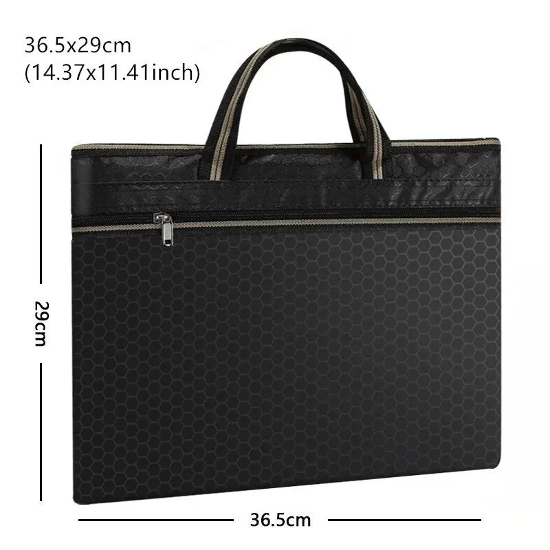 Large Capacity Briefcases Handbag Document Laptop Organize Pack Book Business IPAD Electronic Storage Pouch Supplies Accessories