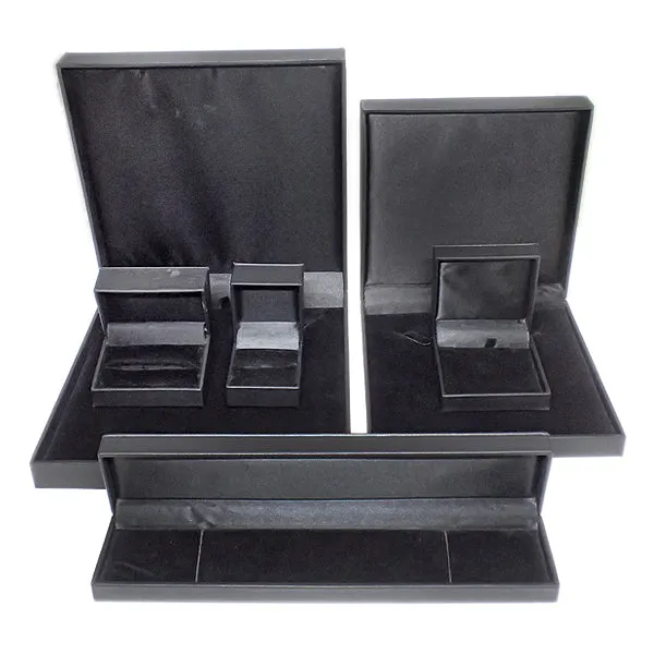 Leatherette Boxes - Black / Black (Use Dropdown List to Select Type)