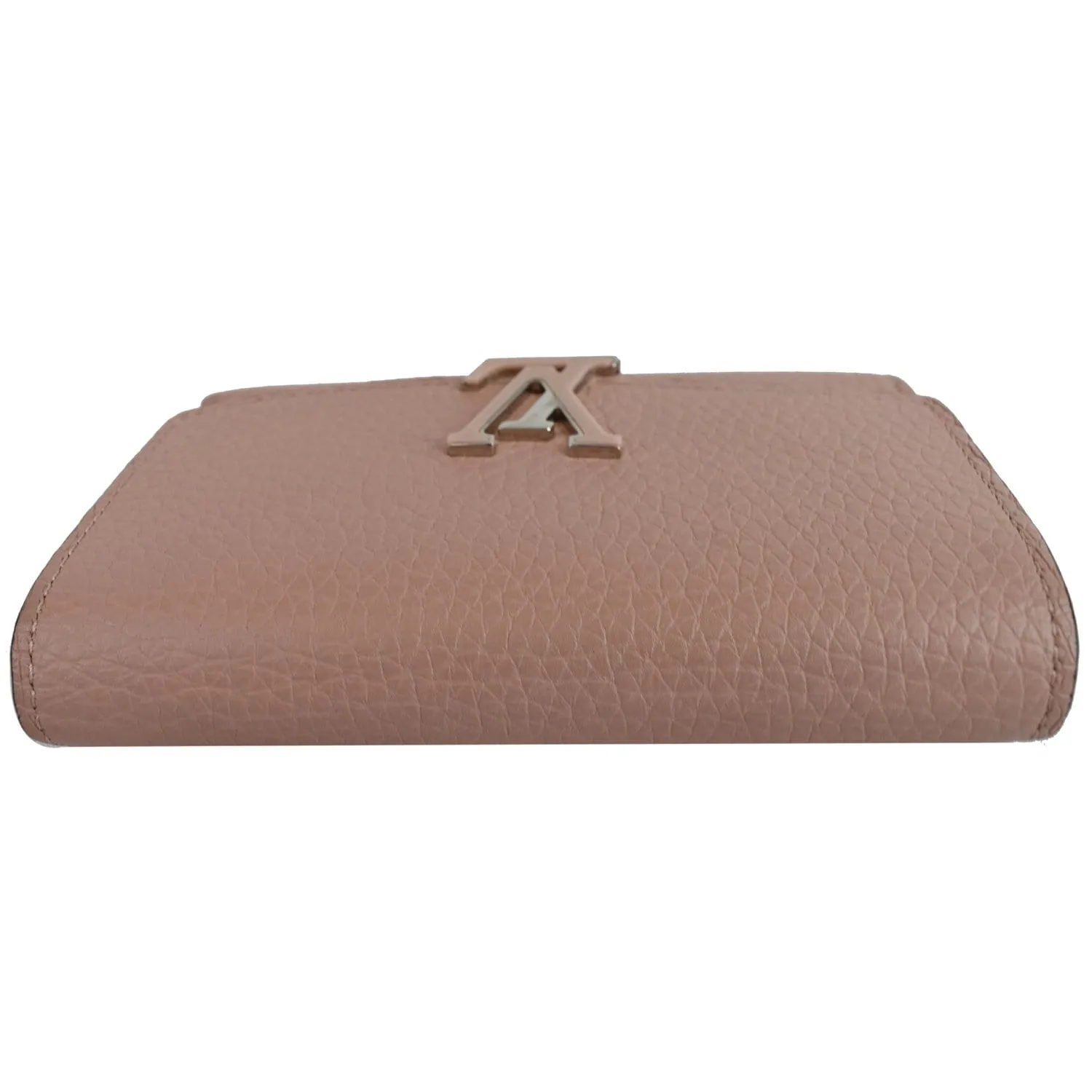 LOUIS VUITTON Capucines Taurillon Compact Leather Wallet Magnolia - Last Call