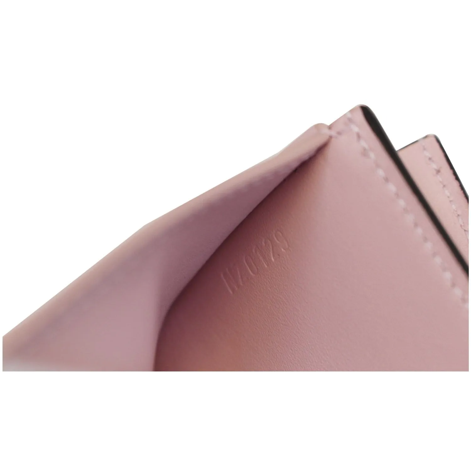 LOUIS VUITTON Cherrywood Compact Wallet Rose Ballerine
