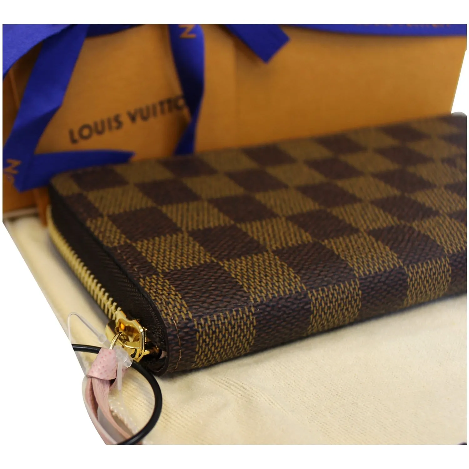 LOUIS VUITTON Clemence Damier Ebene Wallet