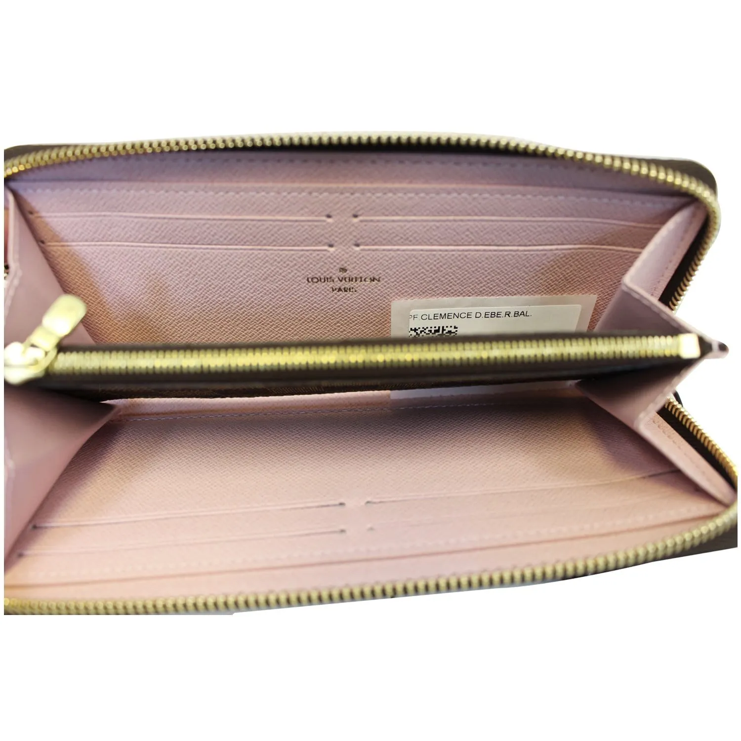 LOUIS VUITTON Clemence Damier Ebene Wallet