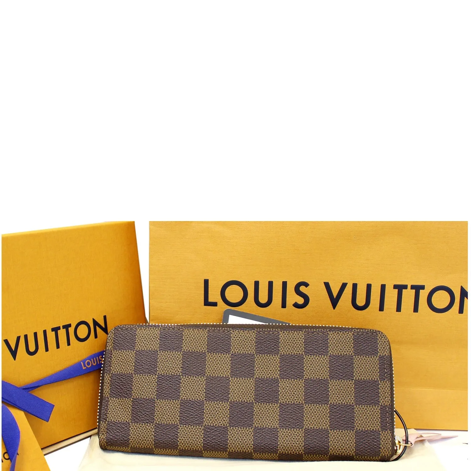 LOUIS VUITTON Clemence Damier Ebene Wallet