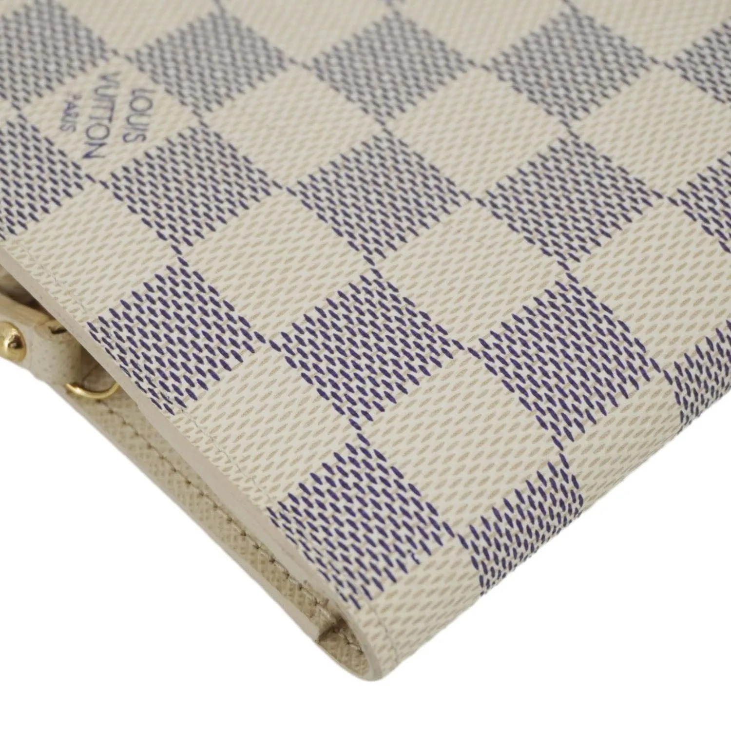 LOUIS VUITTON Insolite Damier Azur Wallet White
