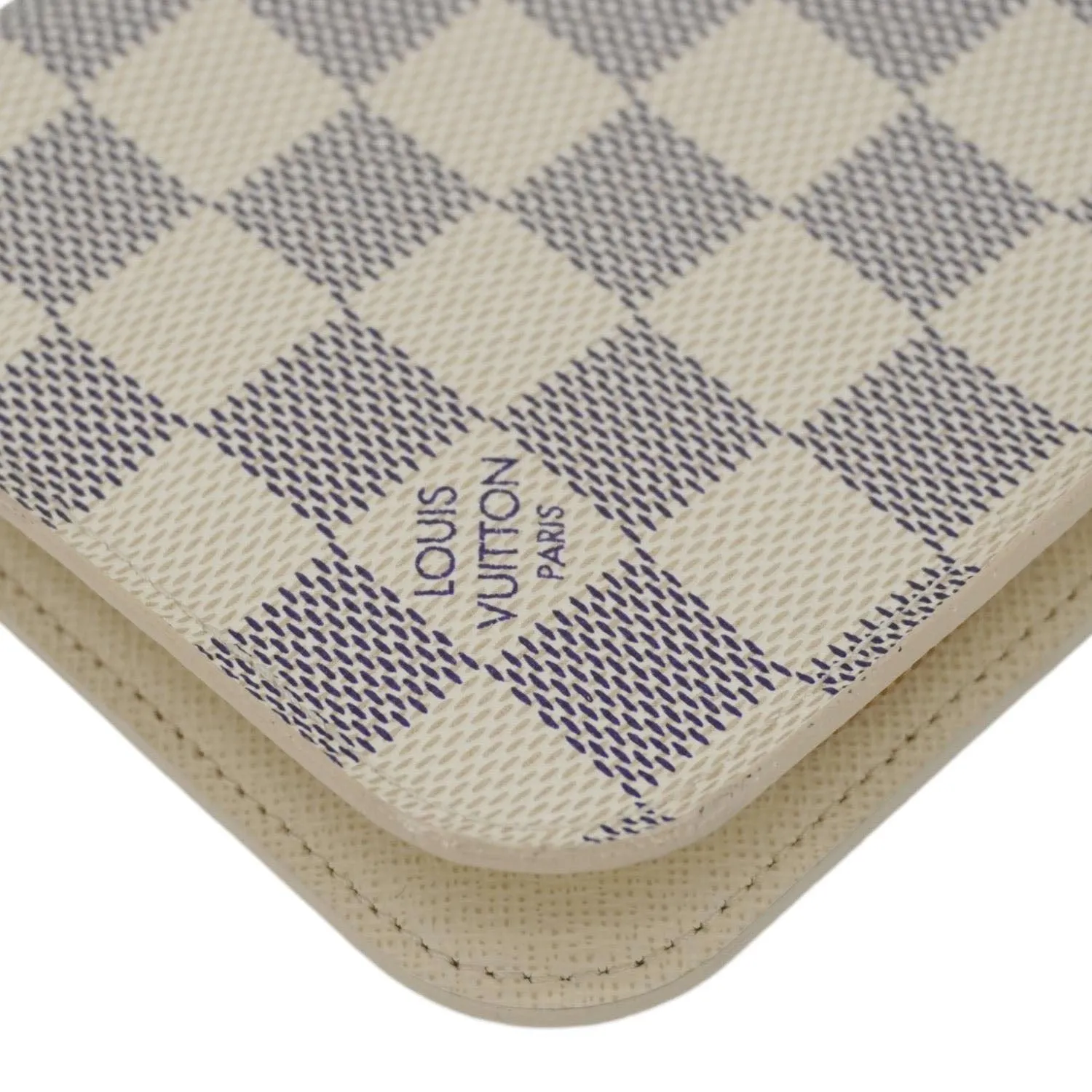 LOUIS VUITTON Insolite Damier Azur Wallet White