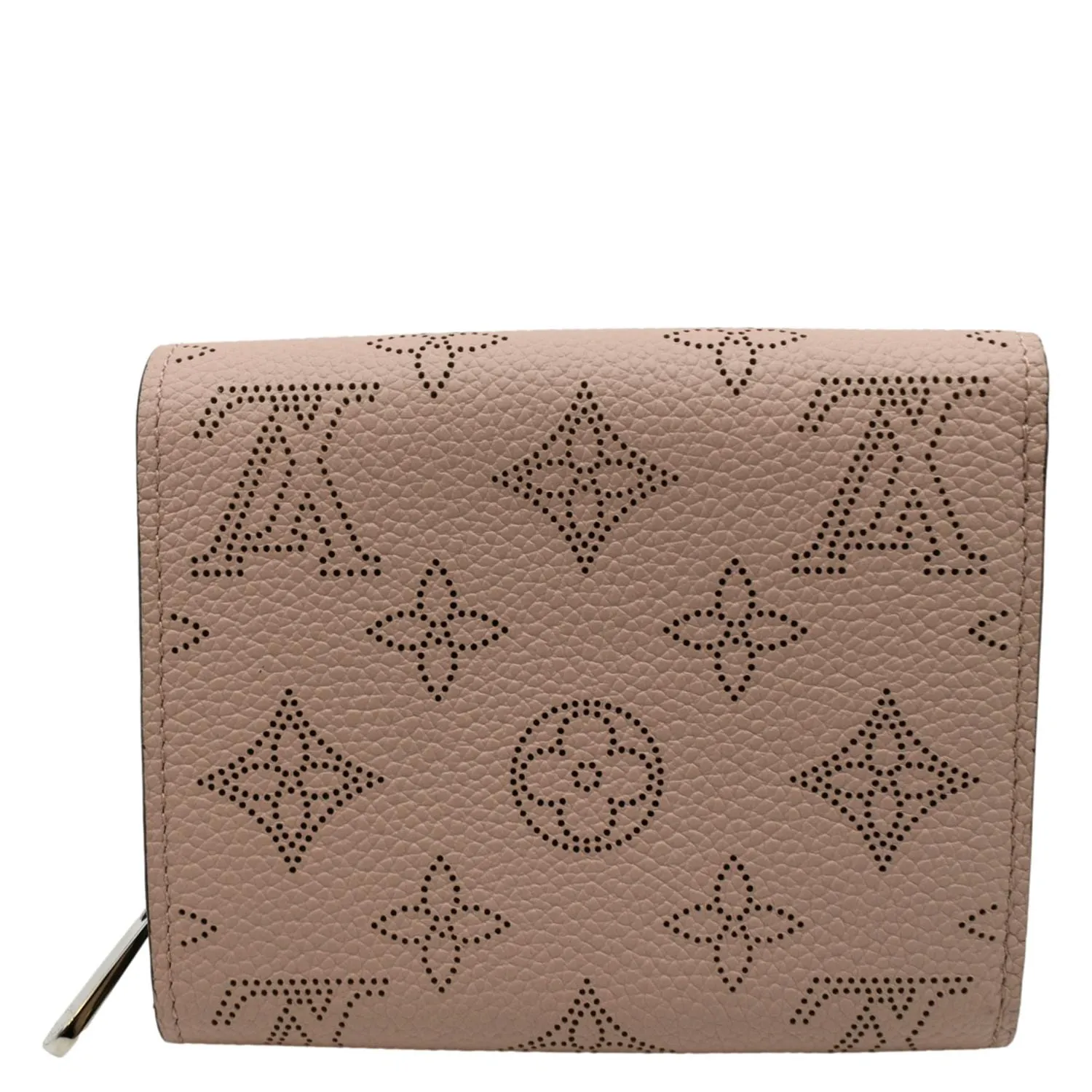 LOUIS VUITTON Iris Mahina Monogram Leather Compact Wallet Magnolia