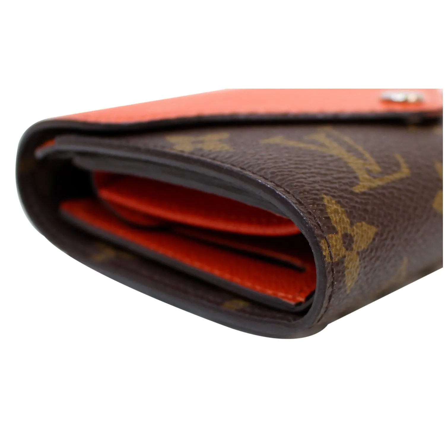 LOUIS VUITTON Marie-Lou Epi Monogram Canvas Compact Wallet Orange
