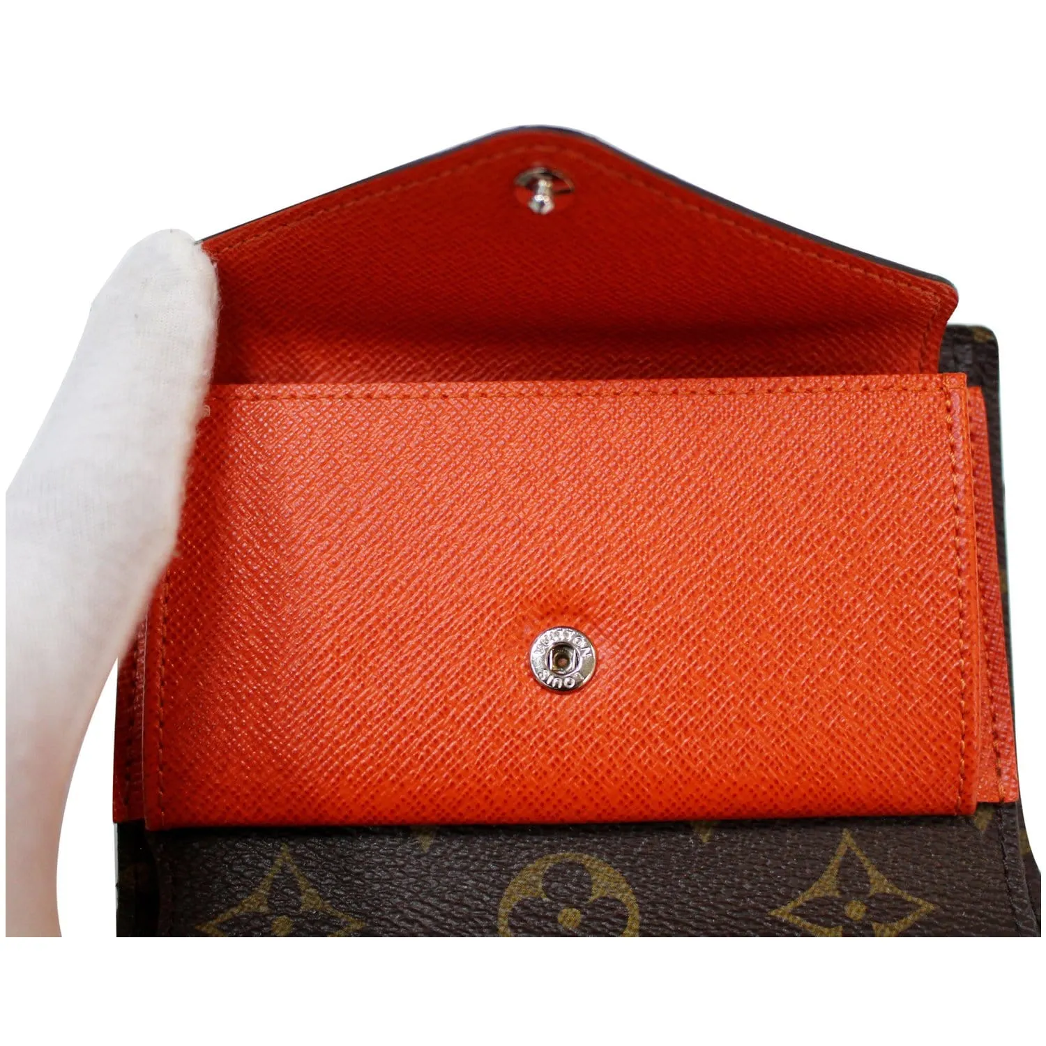 LOUIS VUITTON Marie-Lou Epi Monogram Canvas Compact Wallet Orange