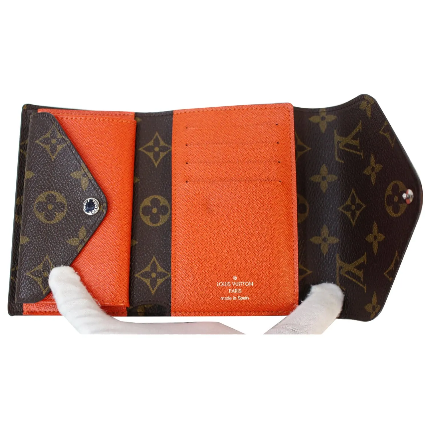 LOUIS VUITTON Marie-Lou Epi Monogram Canvas Compact Wallet Orange