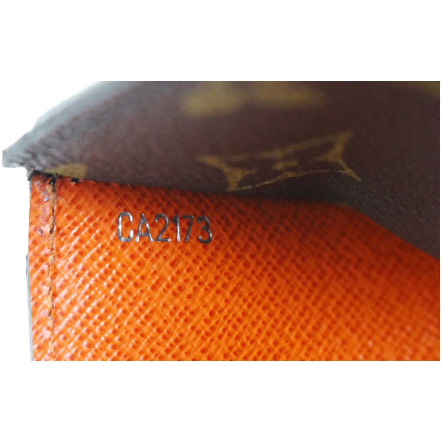 LOUIS VUITTON Marie-Lou Epi Monogram Canvas Compact Wallet Orange