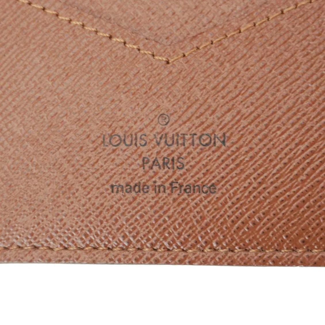 LOUIS VUITTON Monogram Canvas Card Holder Brown