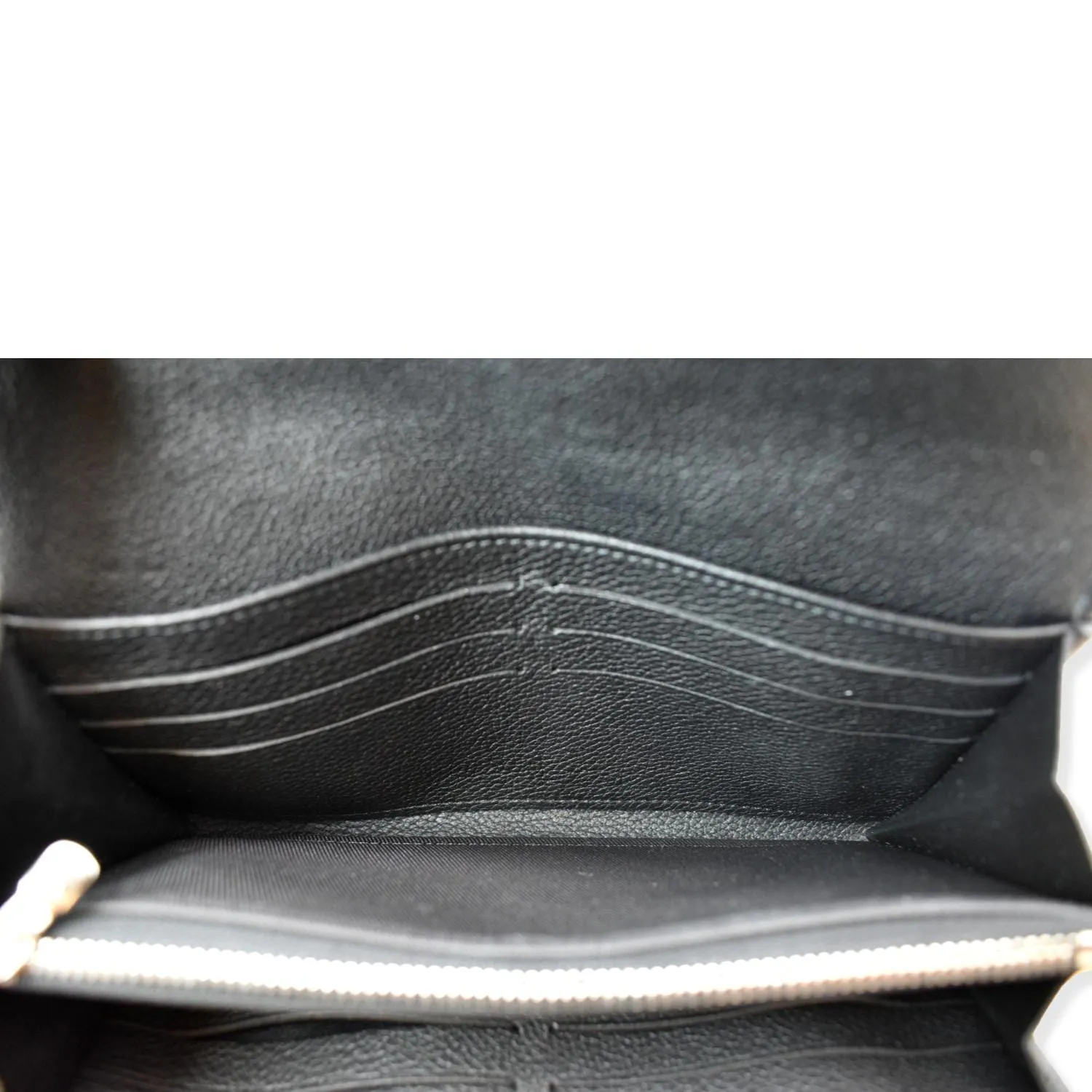 LOUIS VUITTON Mylockme Compact Leather Wallet Black